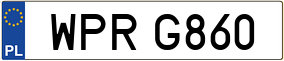 Trailer License Plate